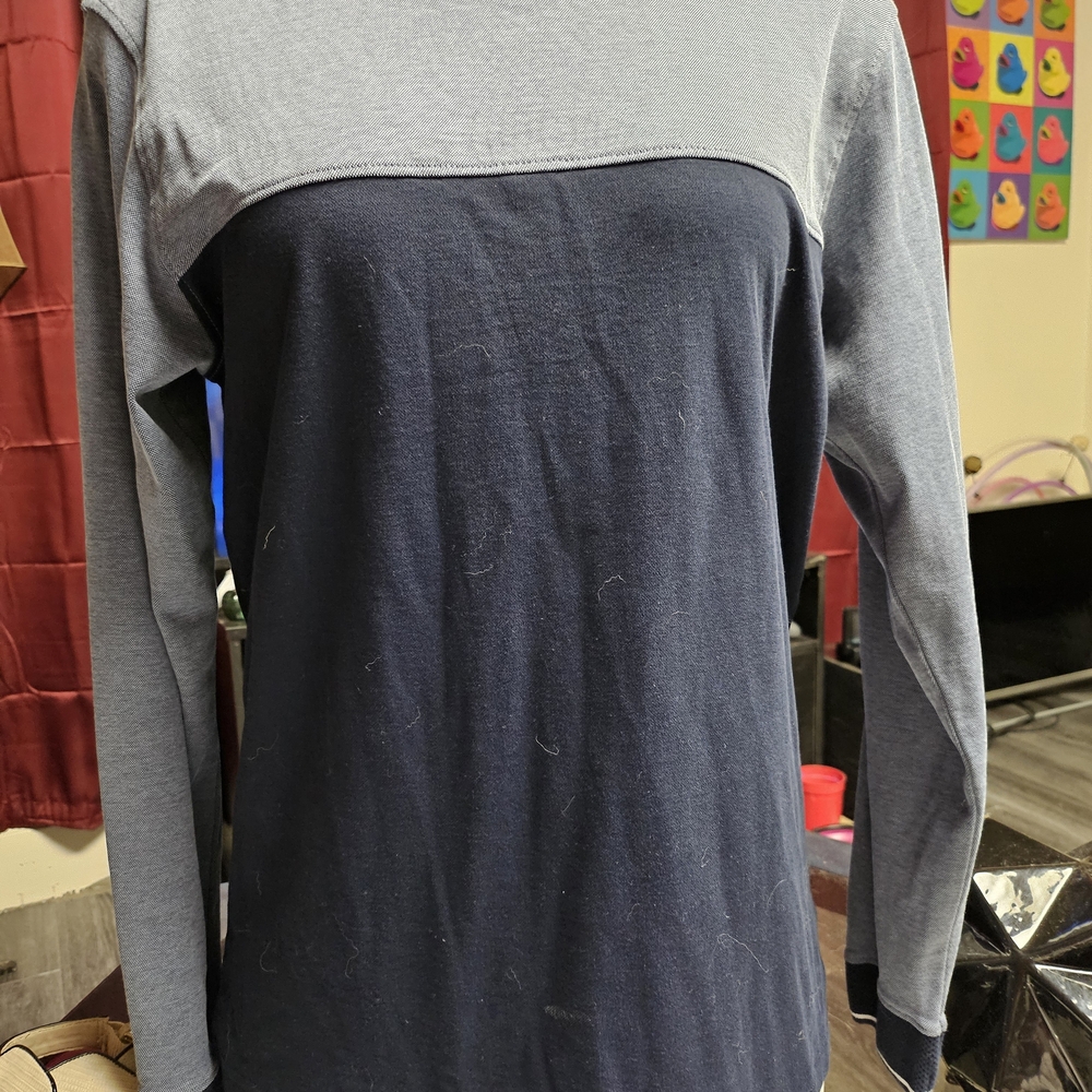 Denim & Flower Striped Long Sleeve - Picture 2 of 3